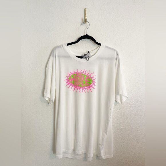 DAYDREAMER Free People Hole Sun graphic Band Tee Small NWT - Picture 2 of 8